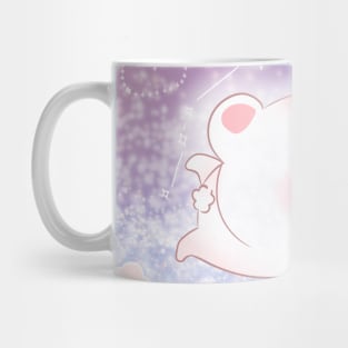 Flying Polar Bear Soaring the starry skies Mug